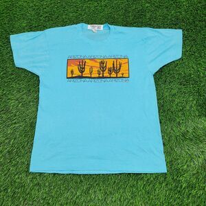 Vintage 1989 Arizona Shirt Womens XL 21x27 Blue